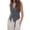 Gray, variant on Women'S Dressy Casual Versatile Racerback Vest Suit Waistcoat Gray S