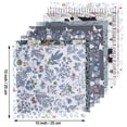 thumbnail image 2 of Tatuo cuadrado de tela, 30 piezas, 25 x 25 cm, estampado floral, 2 of 8
