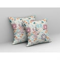 thumbnail image 2 of Amrita Sen Broadcloth Off White Sky Blue Zippered Pillow CAPL304BrCDSZP16x16, 2 of 5