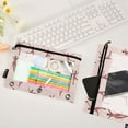 thumbnail image 4 of 2 Pack Flip Folders with Clear PVC Window Binder Pouches 3-Ring Binder Organizer for Office & Home Simple Ballerina Silhouettes, 4 of 6