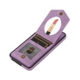 thumbnail image 3 of Elehold Luxury Leather Wallet Cover for Samsung Galaxy S22 5G Lanyard Case with Kickstand Shockproof  Card Slot Holder 6.1",with Make-up Mirror for Women,Purple, 3 of 9