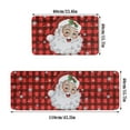 thumbnail image 3 of Christmas Kitchen Carpet (2 Pieces) Merry Christmas Kitchen Carpet Washable Cushion Comfortable Kitchen Carpet Set, 3 of 9
