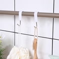 thumbnail image 4 of S Hooks for Bathroom Drilling-Free Stainless Steel Door Hooks Keep Home Clean & Tidy Versatile Clothes Coat Robe Hooks for Bathroom Glass Door and Kitchen handsome, 4 of 8