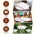 thumbnail image 7 of Baseball Round Tablecloth, Fitted Table Cover with Elastic for 55"-60" Round Tables, Modern Minimalist Red Lines Table Cloth Outdoor Indoor Dinning Party Waterproof Tablecloths, 7 of 7