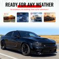 thumbnail image 6 of Ikon Motorsports Front & Rear Bumper Cover, Compatible with 2015-2023 Dodge Charger, Widebody Style Unpainted Black PP Replacement Bumper Conversion with Fender Flares, Side Skirts and Diffuser Lip, 6 of 7