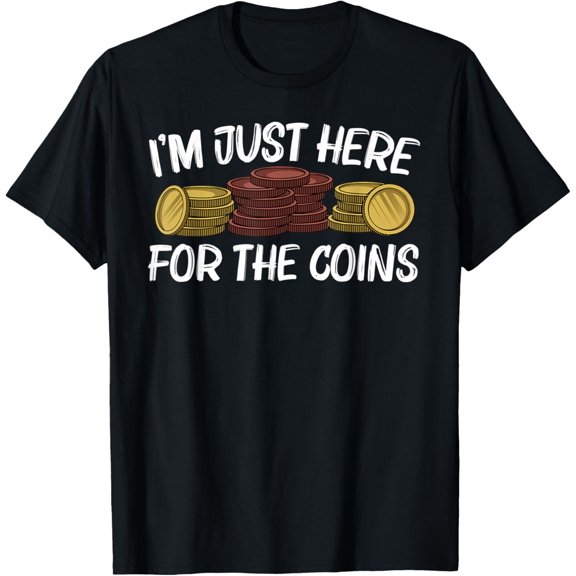Playful Comfort Tee - Funny Coin Collector Gift For Men Women Kids Coin Collecting T-Shirt