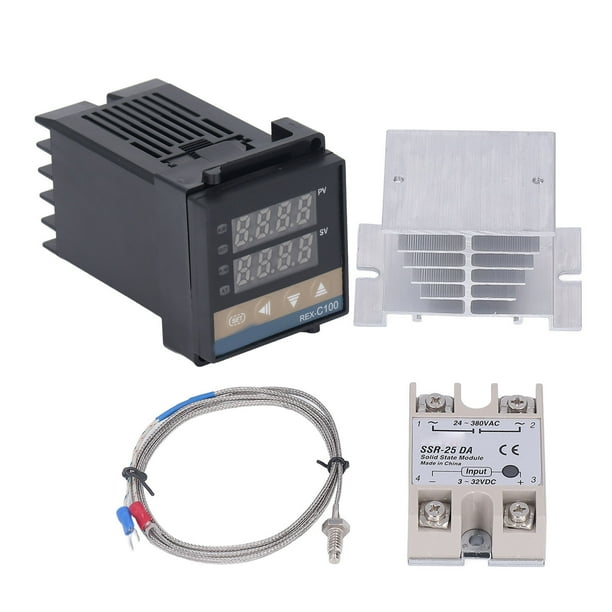 Kit De Controladores De Temperatura PID Kit Impermeable De Alta Precisión REX C100 Controlador De Temperatura Garra 100V-240V