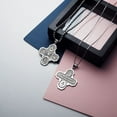 thumbnail image 5 of Picturesongold.Com Four Way Religious Medal Necklace Pendants - 3/4 inch x 3/4 inch - Sterling Silver, 5 of 6