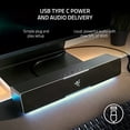 thumbnail image 4 of Razer Leviathan V2 X: barra de sonido para PC con controladores de rango completo, alimentación USB tipo C y entrega de audio, Bluetooth 5.0 (renovado), 4 of 5
