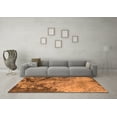 thumbnail image 3 of Ahgly Company Machine Washable Indoor Square Oriental Orange Industrial Area Rugs, 6' Square, 3 of 4
