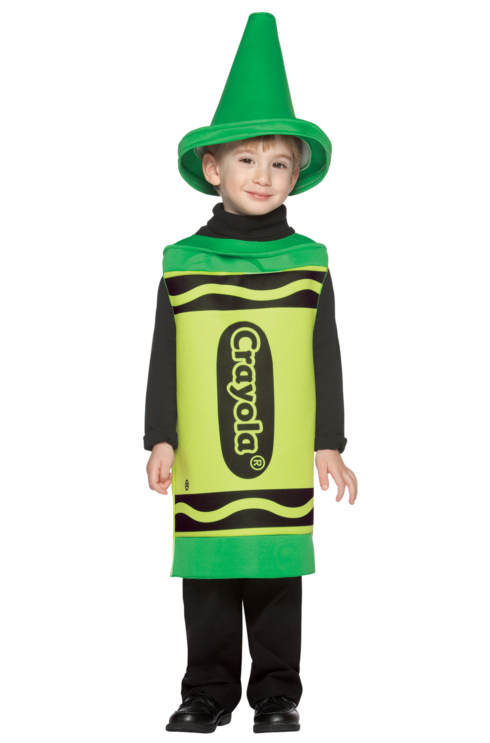 Rasta Imposta Child's Classic Green Crayola Crayon Costume Toddler 4T - image 2 of 2