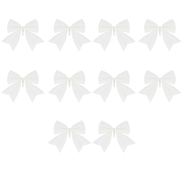 Christmas Bows Decoration Decorative Bow Festival Supplies Christmas Decorative Bow Celebration Bow Festival Essential Set Of 10 Beautiful Solid Colors Christmas Bows for Tree