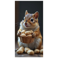 thumbnail image 3 of Adorable Squirrel Holding Basket of Peanuts Banner Background Party Decorations for Photo Booths Family Gatherings Children Parties, 3 of 8