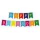 thumbnail image 1 of Juego de tarjetas de papel de arcoíris Matsuzay 16,4 pies decoraciones de feliz cumpleaños, 1 of 6