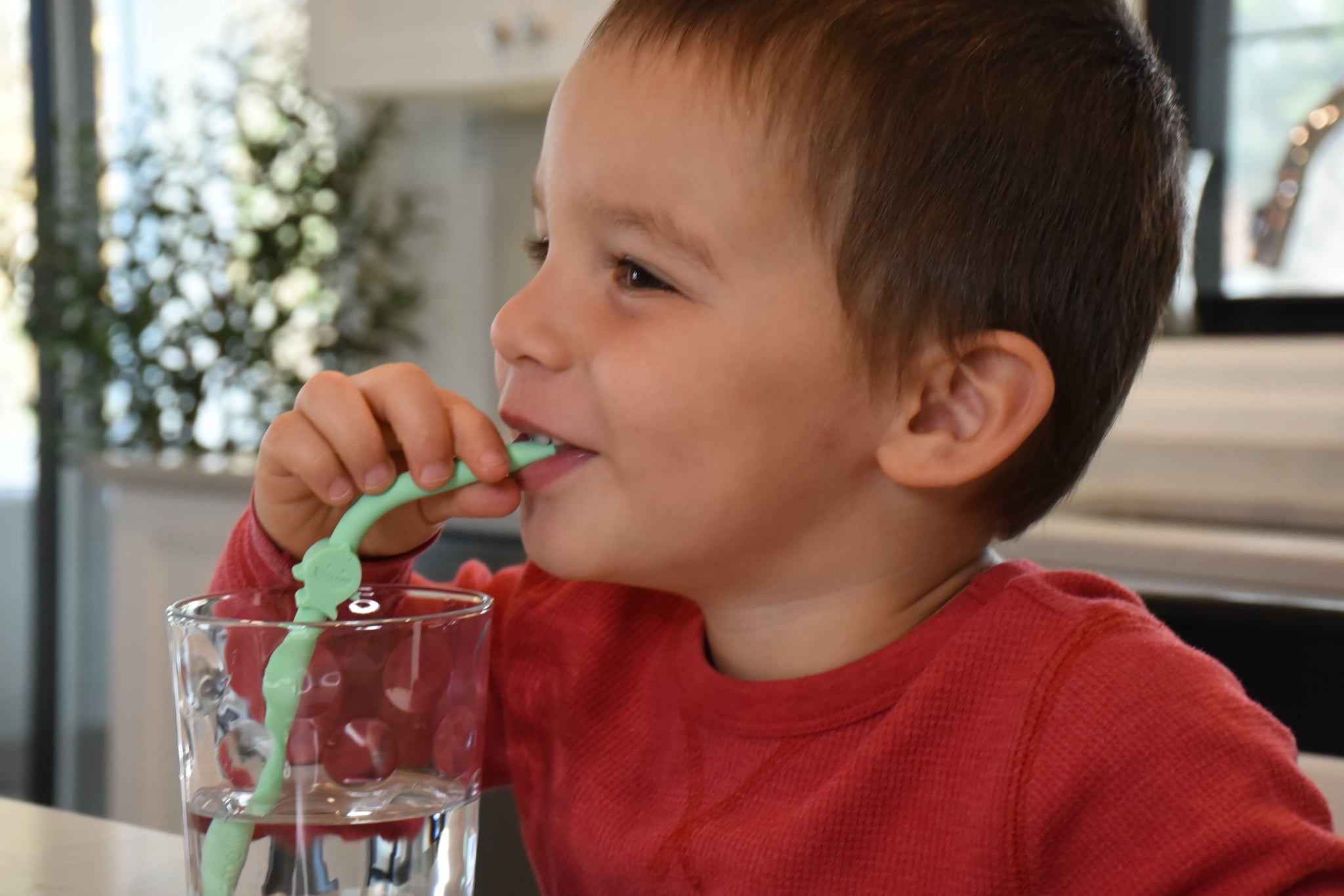 Melii Baby, Silicone Straws 6 Piece Set with Cleaning Brush, Multi-color