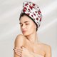 thumbnail image 1 of wonima11 Coral Velvet Dry Hair Cap with Button,Ladybug Microfiber Hair Towel Wrap for Women, Super Absorbent Quick Dry Hair Turban for All Hair Style Anti Frizz., 1 of 1