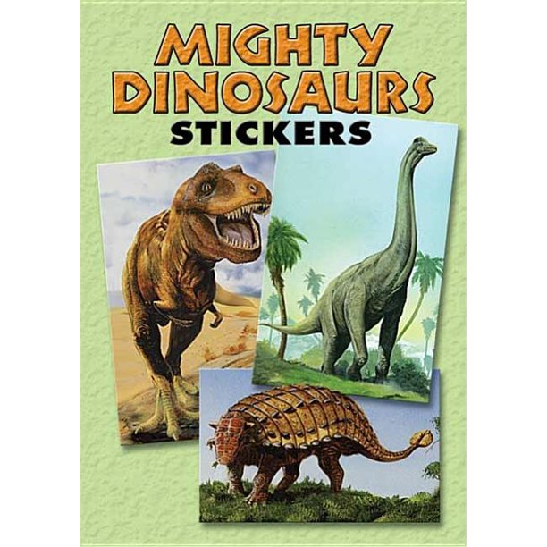 Mighty Dinosaurs Stickers 36 Stickers, 9 Different Designs Walmart
