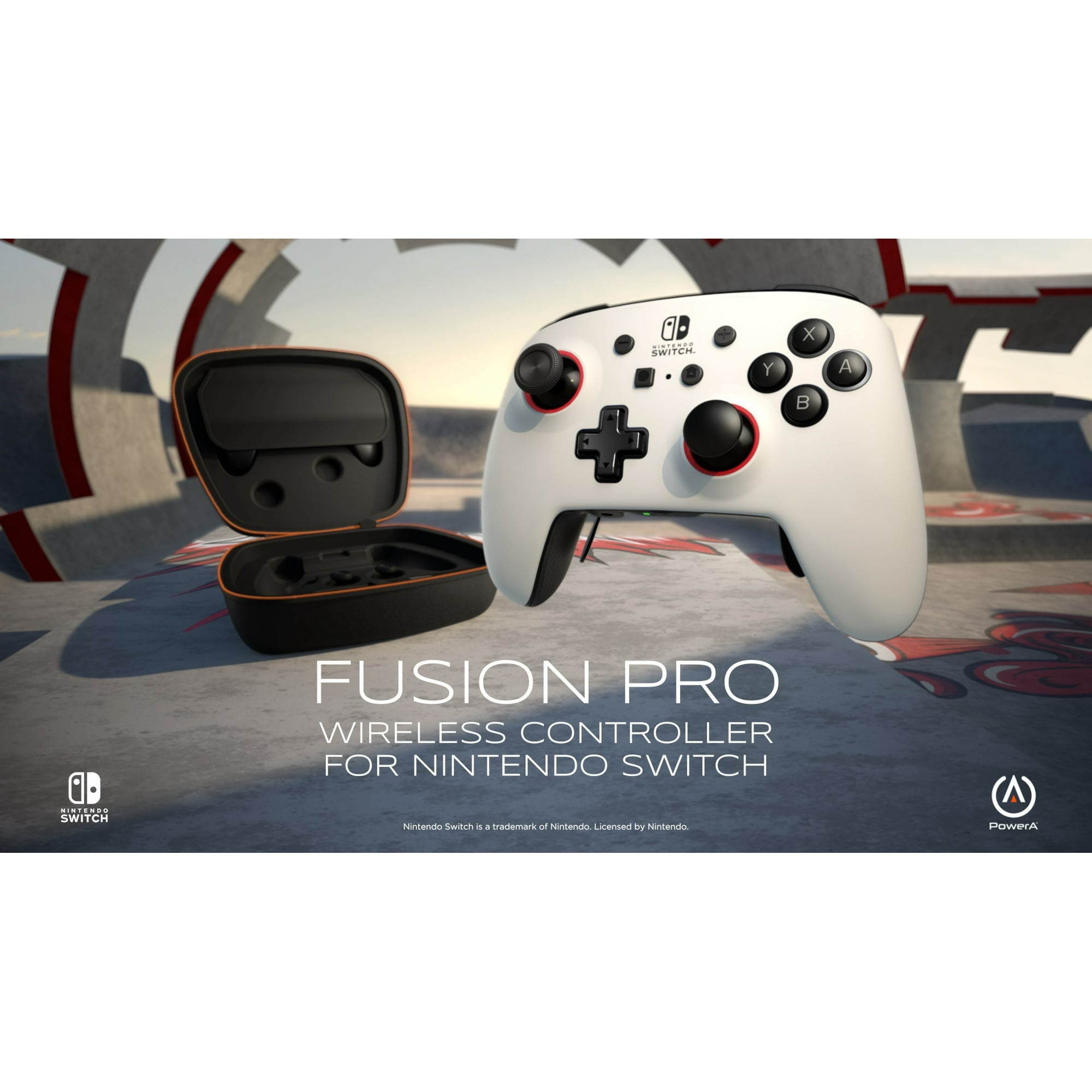 PowerA - FUSION Pro Wireless Controller for Nintendo Switch - White/Black  With Cleaning Manual Kit Bolt Axtion Bundle Used - Walmart.com
