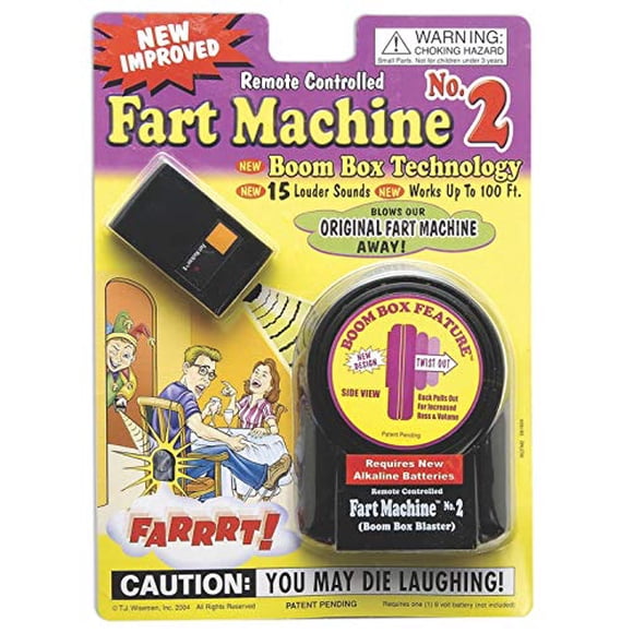 T.J. Wisemen Remote Control Fart Machine No. 2 Funny Gag Gift Joke Prank
