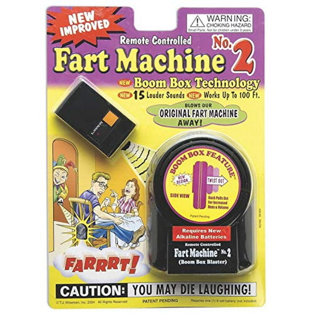 T.J. Wisemen Remote Control Fart Machine No. 2 Funny Gag Gift Joke Prank