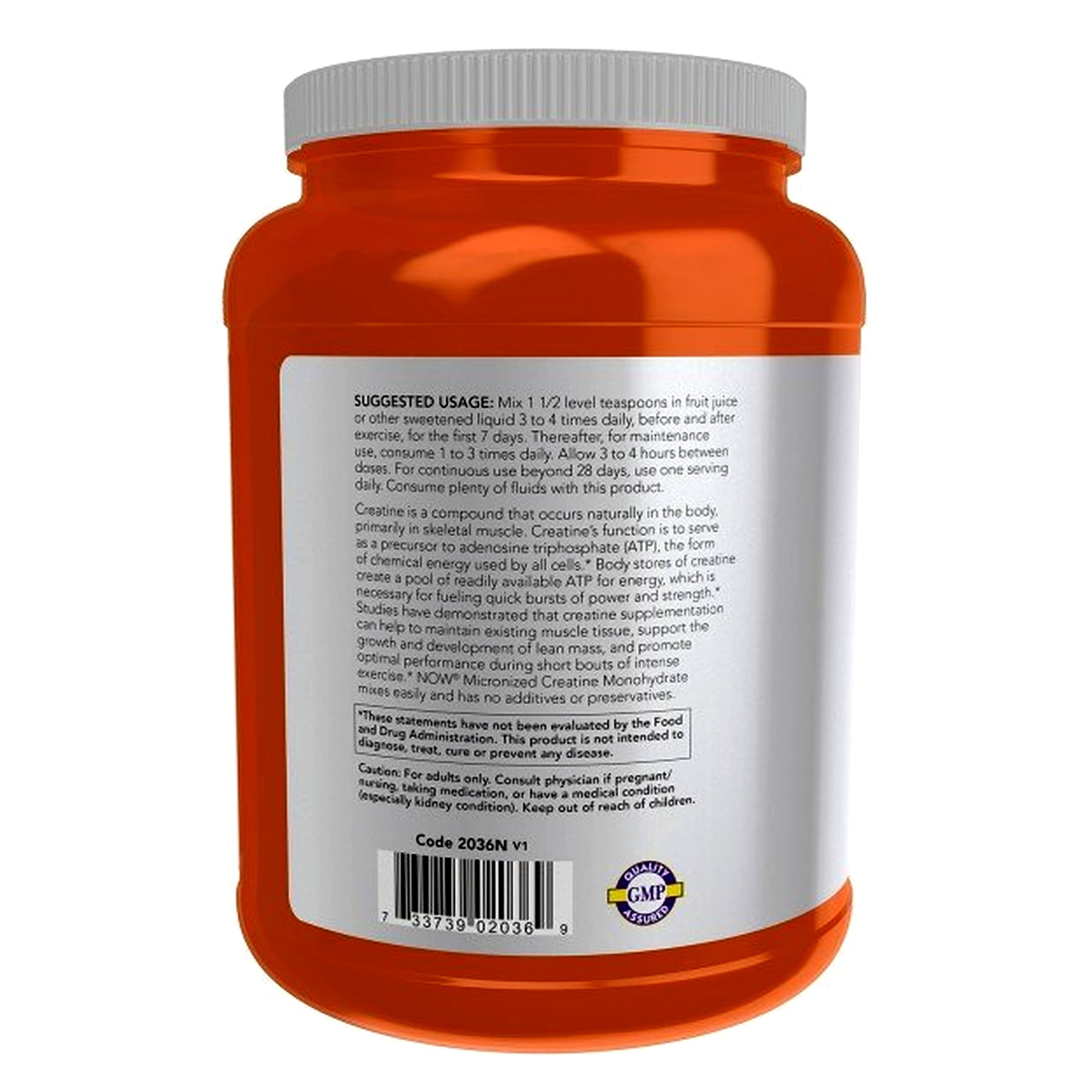 NOW Foods Sports, Micronized Creatine Monohydrate, 2.2 lbs (1 kg)