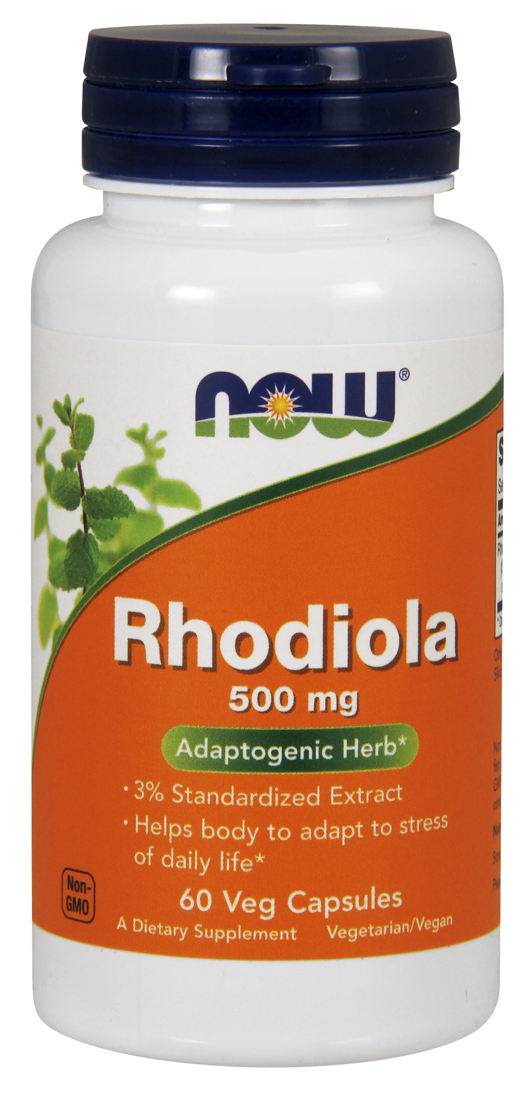 NOW Supplements, Rhodiola 500 mg, 60 Veg Capsules