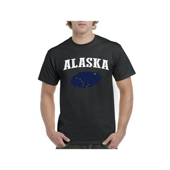 Men's T-Shirt Short Sleeve - Alaska Flag