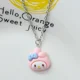 thumbnail image 1 of 10 piezas Kawai Sanrio Cinnamoroll Melody Kuromi estudiante Bijou collar clavícula cadena ajustable colgante accesorios niñas juguete regalo, 1 of 6