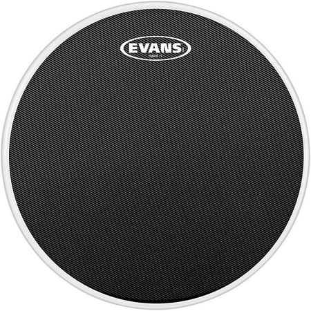 Evans Hybrid-Soft Marching Snare Drum Batter Head Black 14