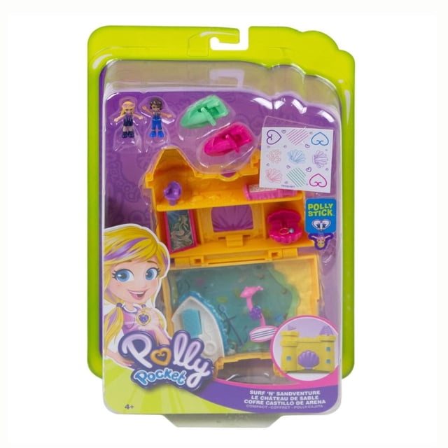 Playset Polly Pocket Microestuche de Castillo de Arena