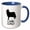 Blue/White, variant on 3drose, Collie Dog Dad, 11oz Magic Transforming Mug
