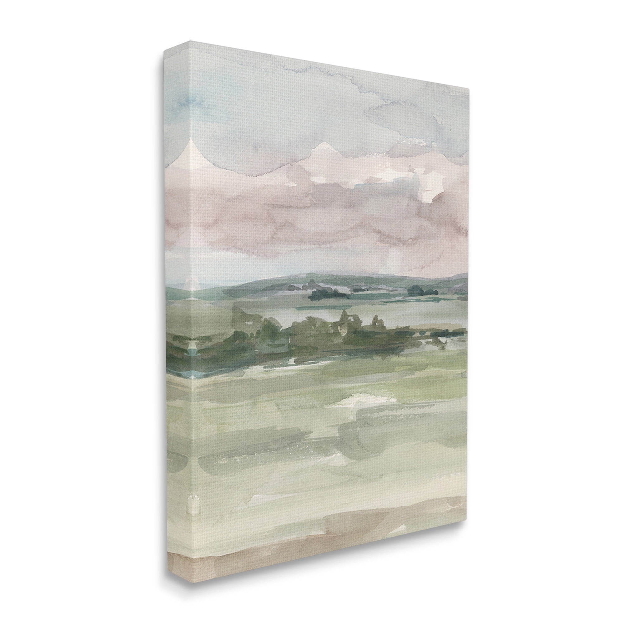 Stupell Industries Abstract Rural Landscape Landscape Painting Gallery Wrapped Canvas Art Print Wall Art, 24 x 30