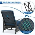thumbnail image 3 of AECOJOY Chaise Longue Inclinable de Patio Réglable avec Coussins, Ensemble de 2 - Bleu, 3 of 5