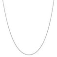 thumbnail image 6 of 14K White Gold 1.2mm Diamond Cut Beaded Pendants Chain Necklace Size 20, 6 of 7