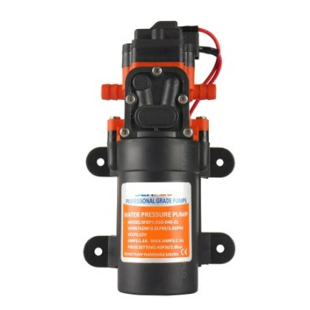 12V/24V RV Pump Diaphragm Pump DC Water Pump Marine Car Battery Self Priming Pump ,Easy to Operate