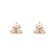 thumbnail image 3 of Ahansh Jewels Triangle Freshwater Pearl Minimal Earrings 925 Sterling Silver Stud For Women's, 3 of 5