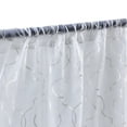 thumbnail image 6 of Home Soft Things 3 Piece Ogee Kitchen Curtain Set - White - 56" x 20" & 28" x 36", 6 of 7