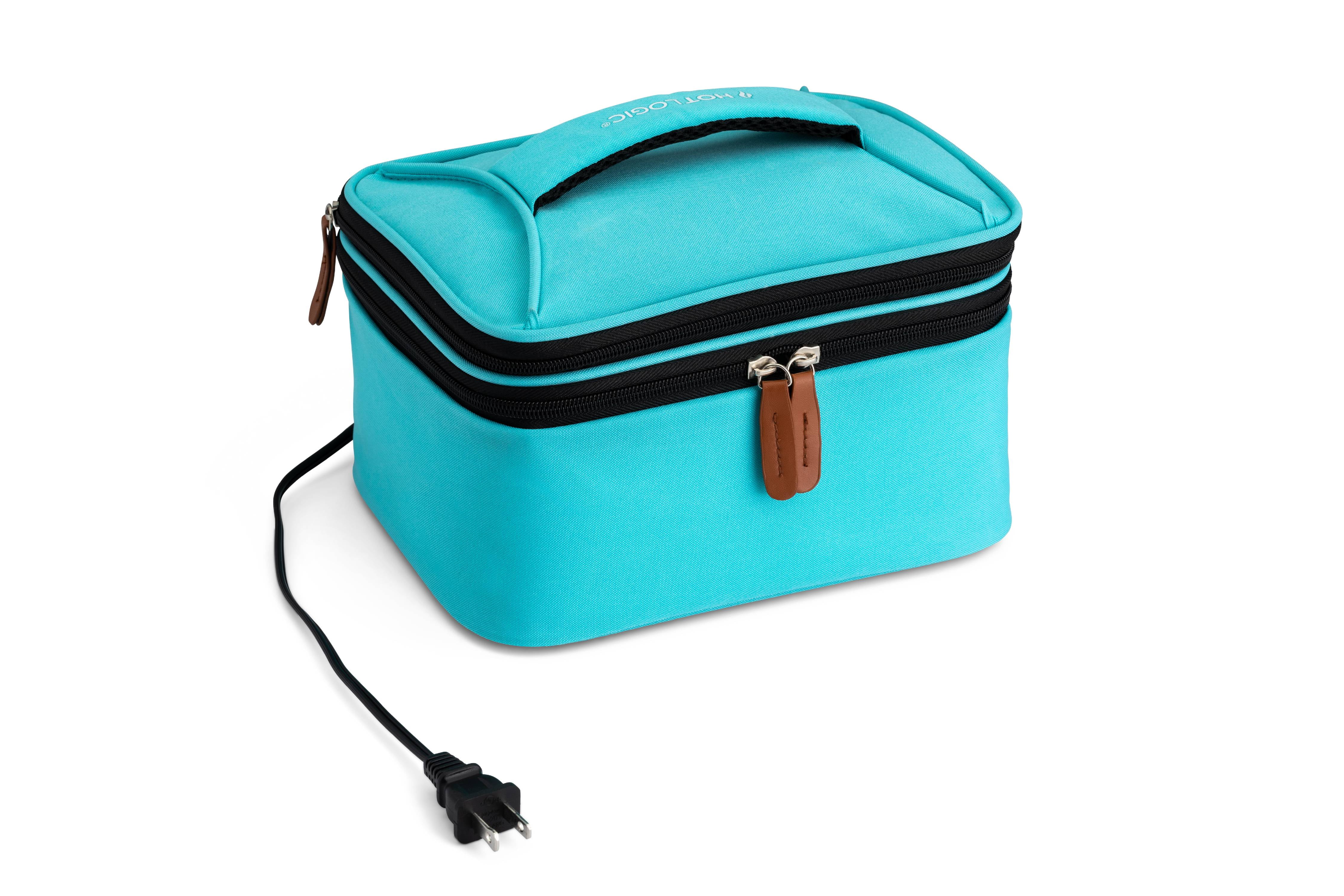 HOTLOGIC Food Warming Tote, Lunch Bag Plus 120V, Teal