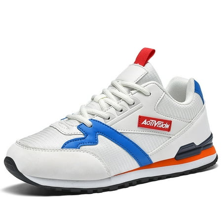 

Men‘s Casual Sneakers Chic Striped Lace-Up Shoes For Outdoor Sports