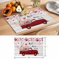 thumbnail image 6 of Love Never Fails Placemats Set of 4, Valentine's Day Love Red Truck Board Non-Slip Place Mats Washable Table Mats for Kitchen Dining Table Decorations Indoor/Outdoor, 6 of 9