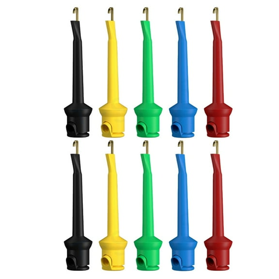 10Pcs Copper Mini Grabber Test Hook Clips For Precise For Multimeter Testing