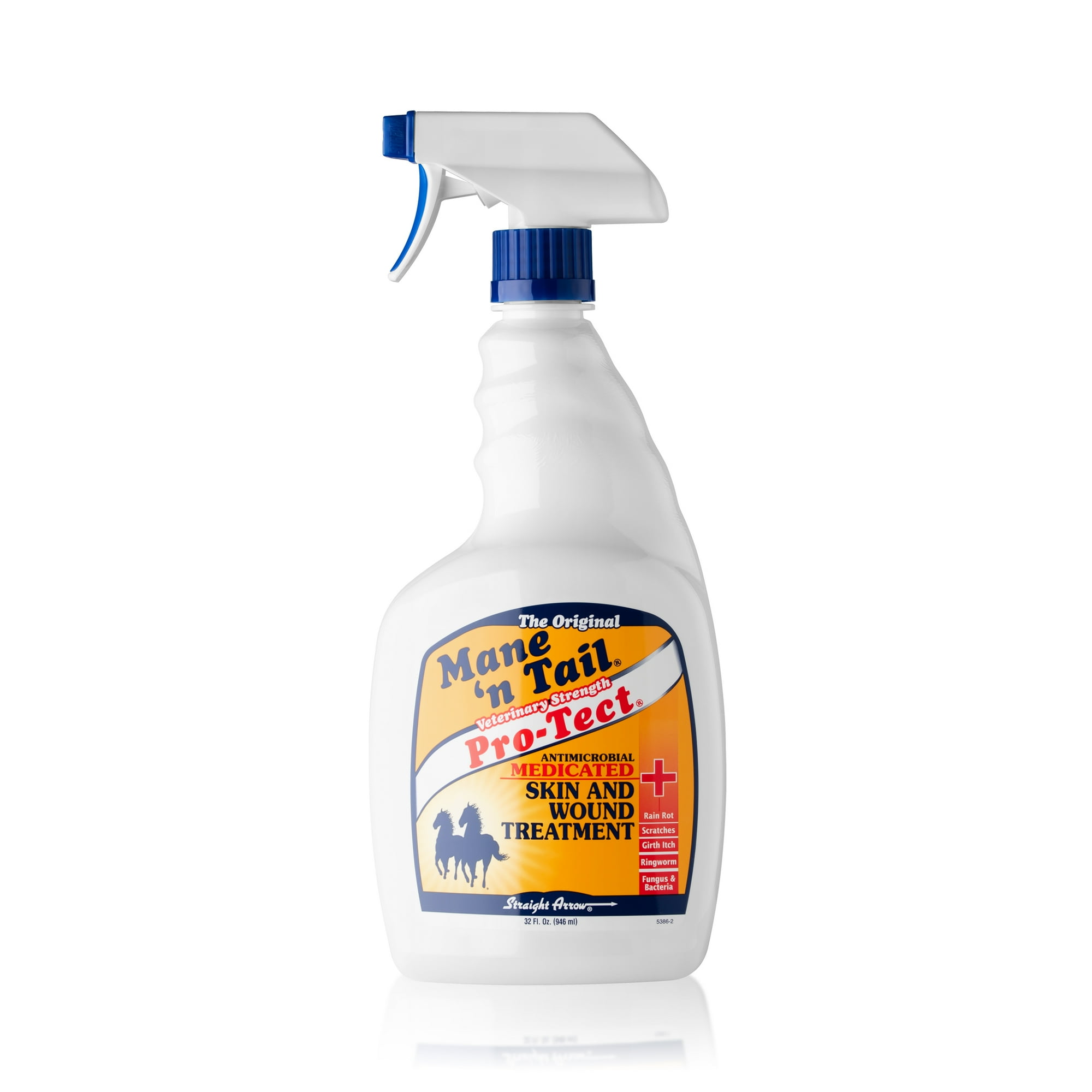 Mane 'n Tail Pro-Tect Veterinary Strength Medicated Skin & Wound Treatment Spray 32 oz – Antimicrobial Formula for Fungal, Bacterial Infections & Faster Healing, Safe & Gentle