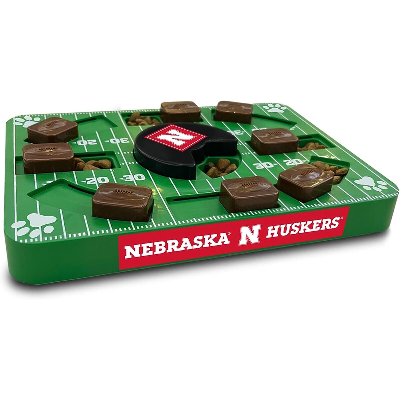 Pets First NCAA Nebraska Cornhuskers Puzzle Toy, Puzzle Treat Dog Toy, Interactive Dog Treat Toy, Dog Puzzle Feeding Slow Toy