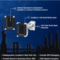 thumbnail image 2 of Gem Stone King 14K White Gold Black Onyx Stud Basket Setting Earrings | 1.94 Cttw | Gemstone December Birthstone | Octagon 7X5MM | Double Notch | Gold Earrings for Women Men, 2 of 6