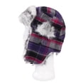 thumbnail image 4 of Warm Winter Plaid Faux Fur Trapper Ski Snowboard Hunter Hat, 4 of 4