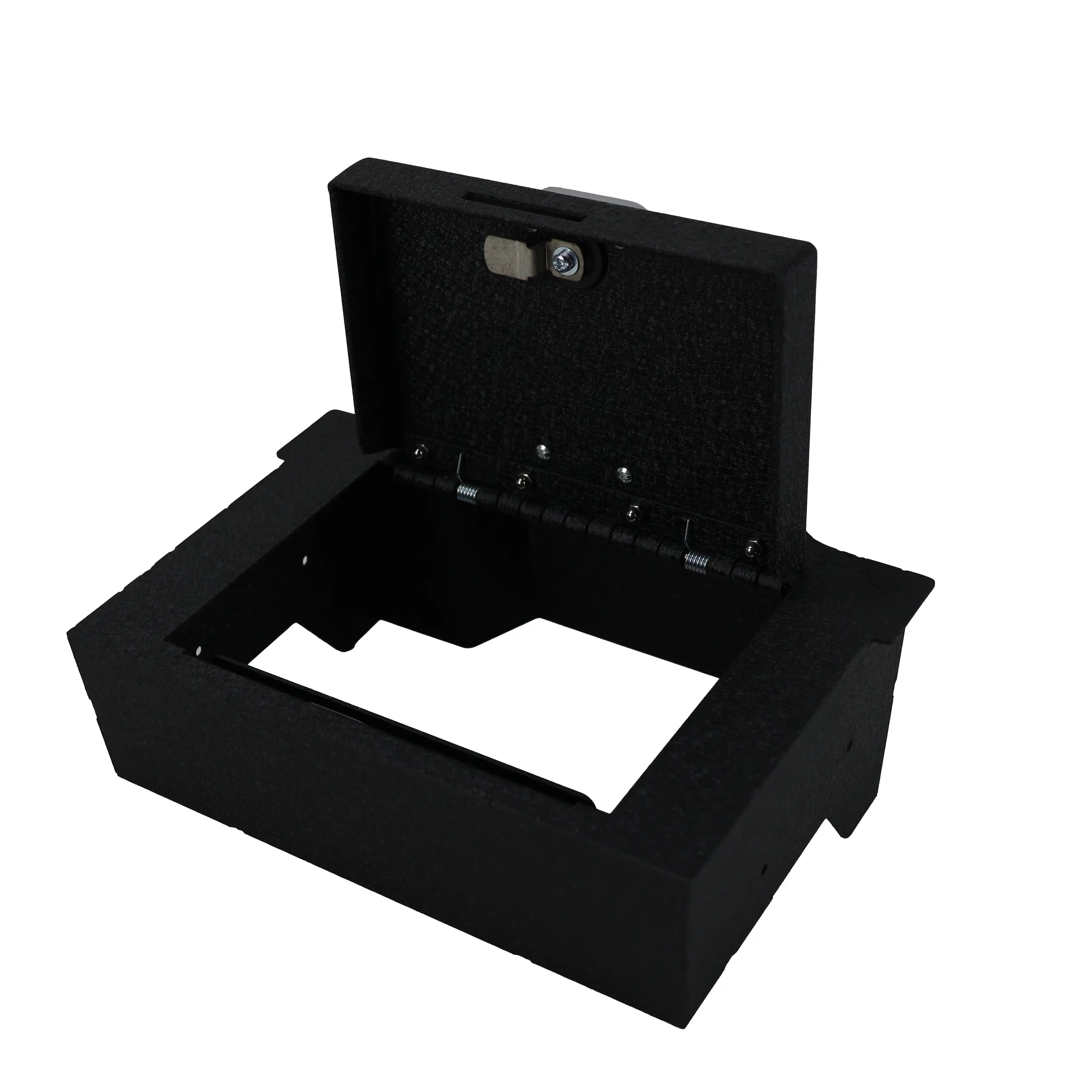 Center Console Safe Gun Safe, WASAI Console Gun Vault Lockbox Compatible with RAM 1500/2500/3500 LARAMI/BIGHORN/POWERWAGON 2019-2024, NOT FIT Cup Holder with Cover, Electronic Keypad Lock.