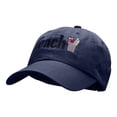 thumbnail image 2 of Teach Embellished Phrase Embroidered Unstructured Cotton Twill Cap - Navy OSFM, 2 of 5