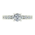 thumbnail image 5 of Diamond Solitaire Engagement Ring Classic Accented Round Diamond Ring 18K White Gold 1.50 CT TW GIA certificate (G,VS2), 5 of 6