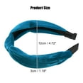 thumbnail image 2 of Unique Bargains Knotted Headbands Hairband for Women 1.2 Inch Wide 1 Pcs Dark Blue, 2 of 7
