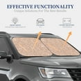 thumbnail image 4 of Sikiie Beige Sparkling Glitter Print Foldable Car Windshield Sun Visor, Car Window Sunshade Suitable for Sedan, SUV and Truck Car Accessories-Small, 4 of 6